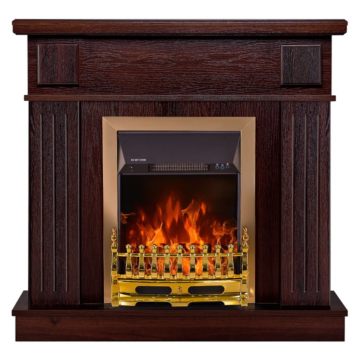 Art Flame Marina Wenge & Galileo Gold elektromos kandalló, méretek 978x1048x300 mm