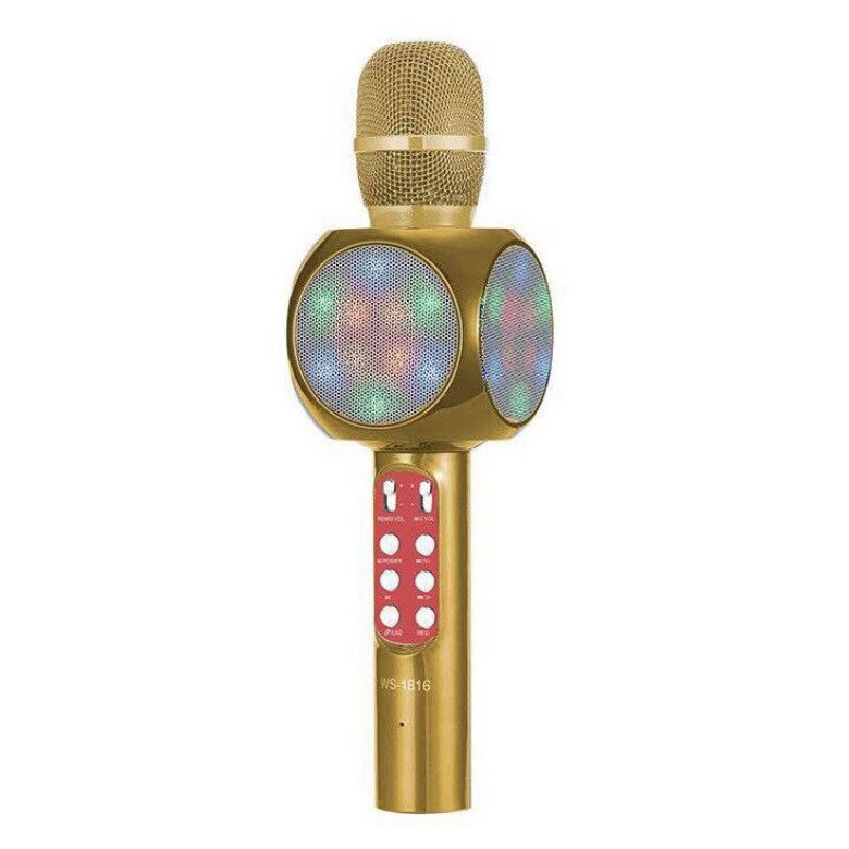 Microfon Karaoke Disco LED, Wi-FI, Bluetooth, Recorder, Radio