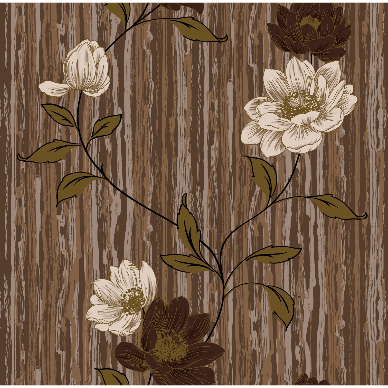 Tapet DEGRETS 1378 hartie Estel maro sizes 0.53m x 10.05m = 5.3 mp