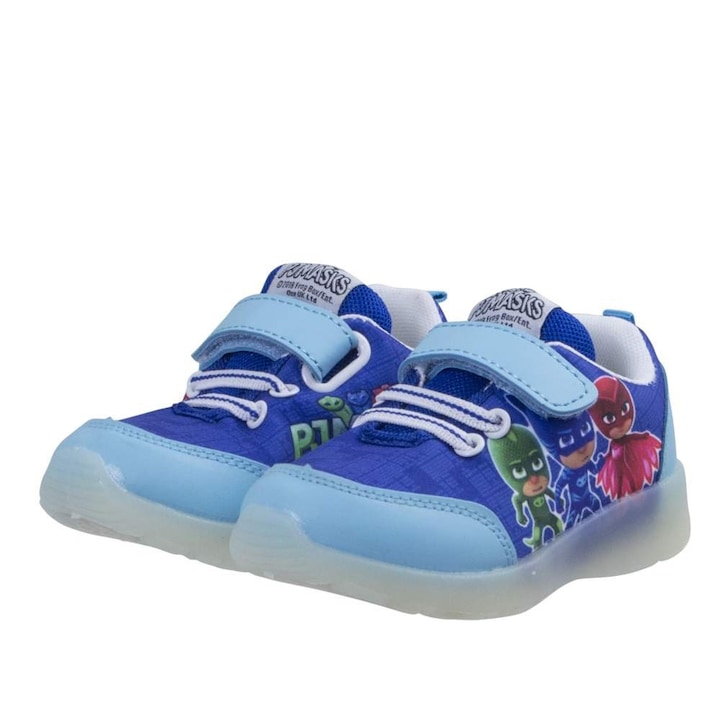 Pantofi sport PJ Masks cu LED, albastru