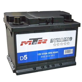 Baterie Mtr Dynamic 62Ah 510 curent pornire Baterie Mtr Dynamic 62Ah 510 curent pornire