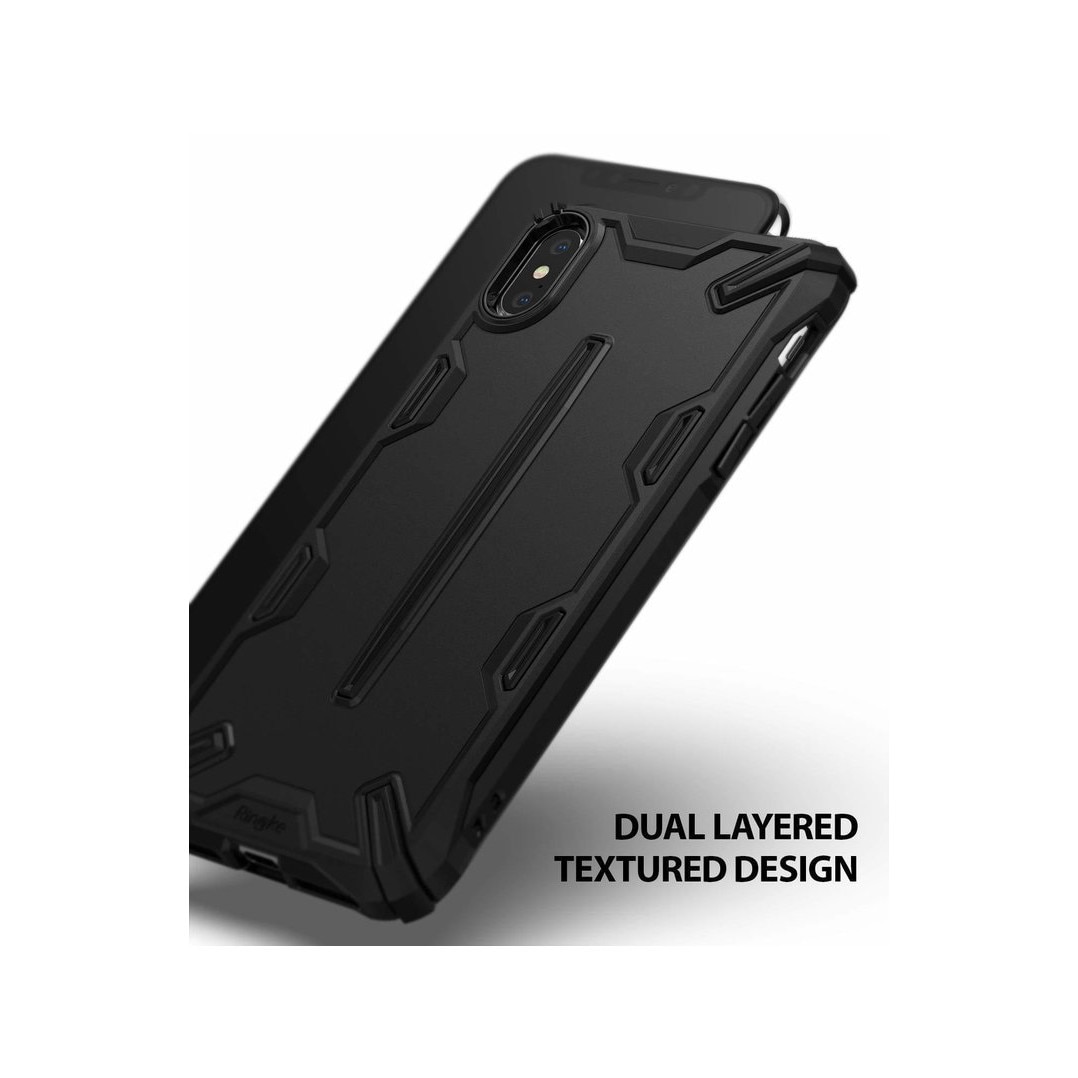 Ringke Dual X iPhone Xs Max mobiltelefon tok, Fekete