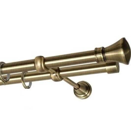 Galerie dubla Prince, inele cu teflon, grosime 19mm, aur antic, 200 cm