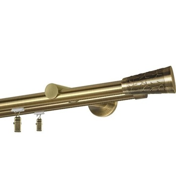 Galerie dubla Sevilla, teava profil, grosime 19mm, aur antic, 200 cm Galerie dubla Sevilla, teava profil, grosime 19mm, aur antic, 200 cm