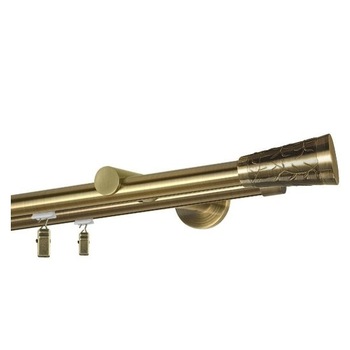 Galerie dubla Sevilla, teava profil, grosime 19mm, aur antic, 160 cm Galerie dubla Sevilla, teava profil, grosime 19mm, aur antic, 160 cm