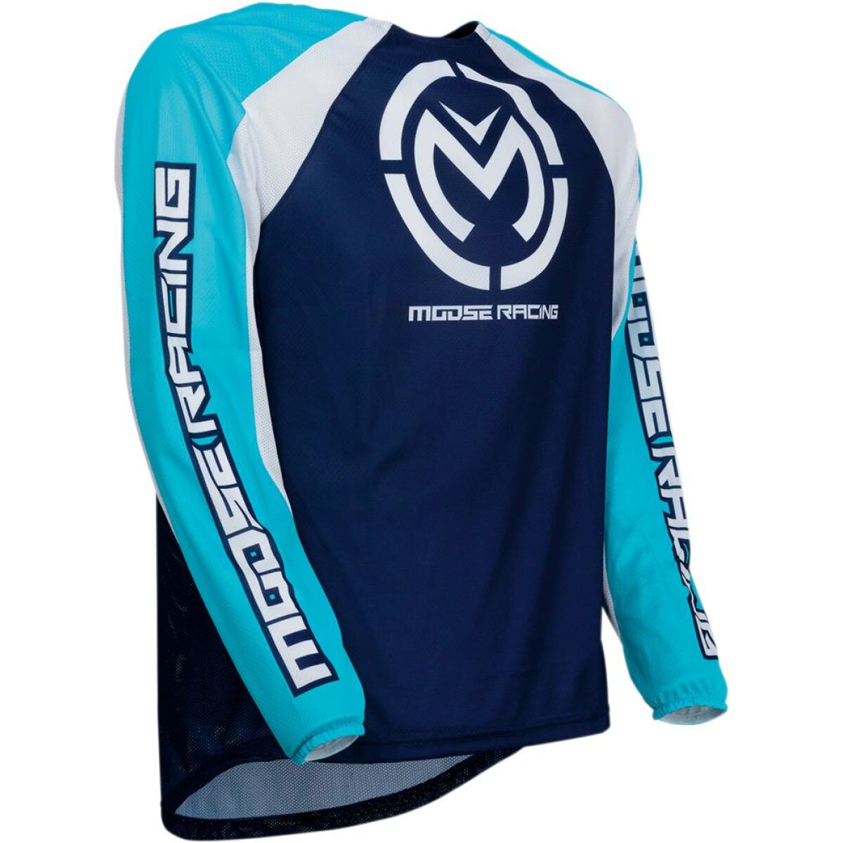 Tricou motocross Moose Racing M1 albastru/alb marime L