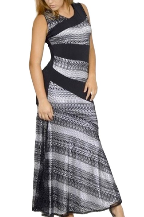 Рокля в черно и бяло Eviza 30746