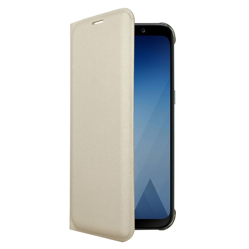 Husa tip carte Cellara Colectia Attitude Pentru Samsung Galaxy A8 - Auriu