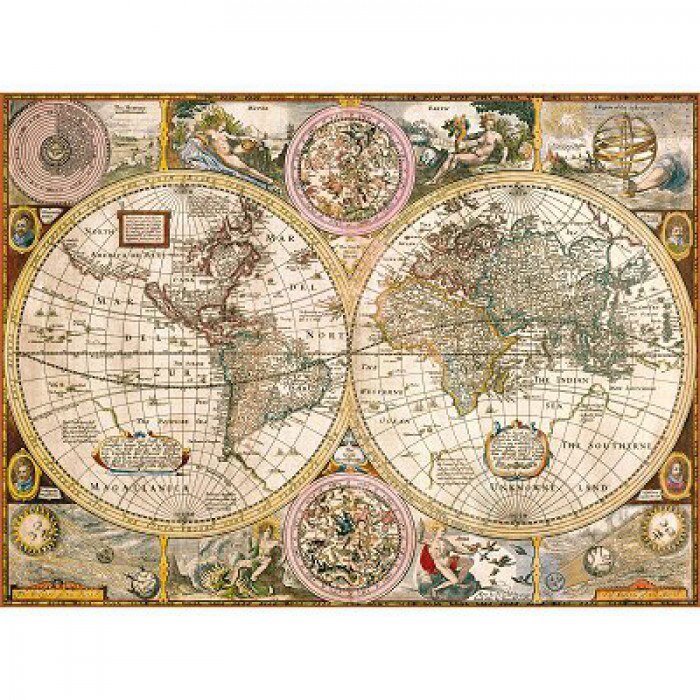 Puzzle Clementoni - Ancient World Map, 3.000 piese (3557)