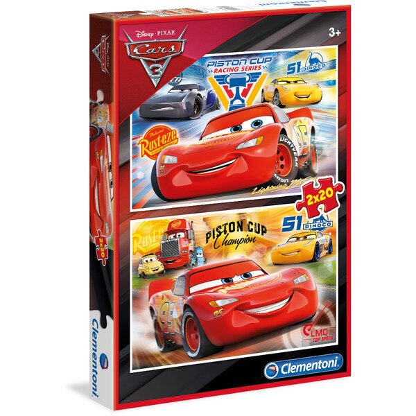 Puzzle Clementoni - Cars 3, 2x20 piese (62330)