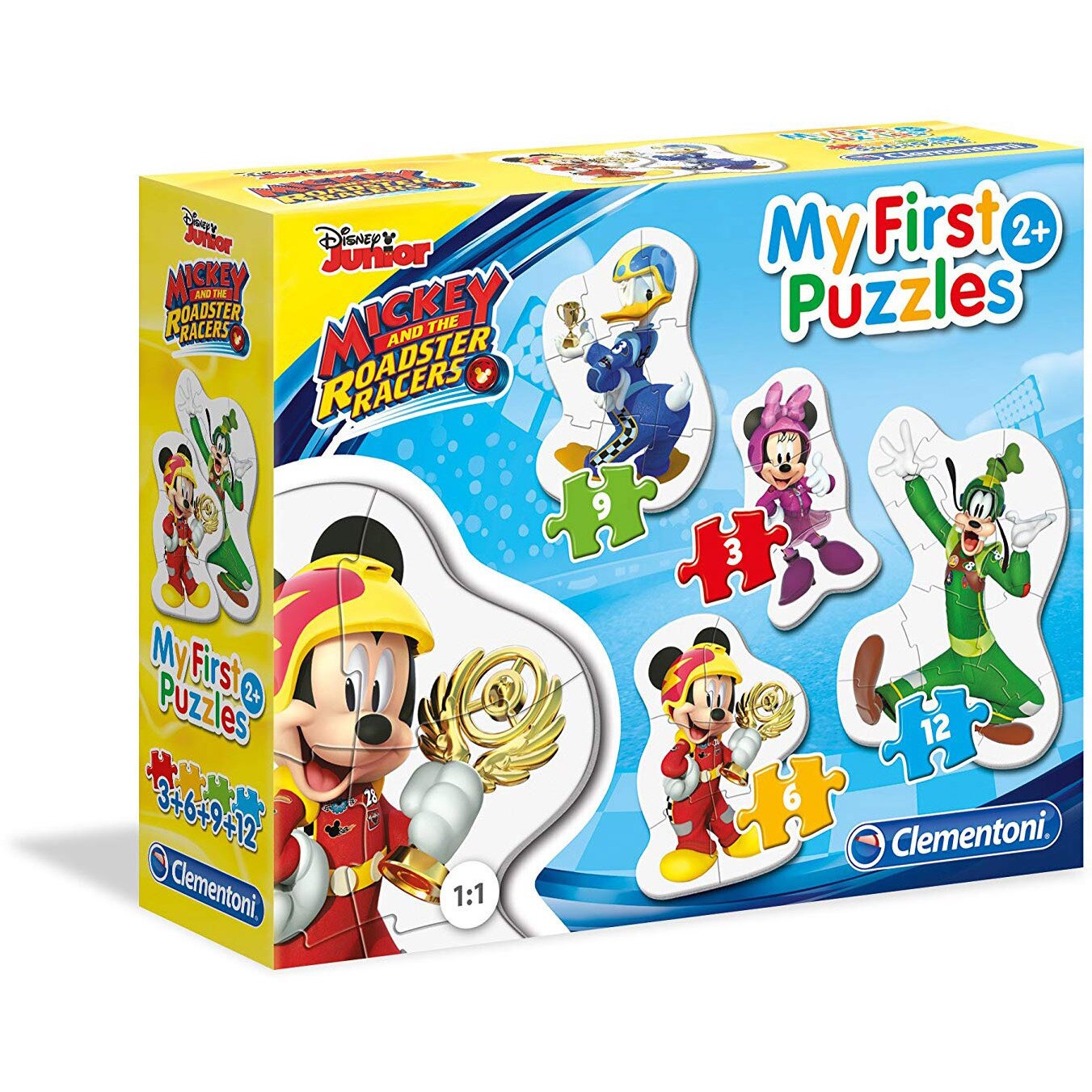 Puzzle Clementoni - My First Puzzles - Mickey, 3/6/9/12 piese (65225)