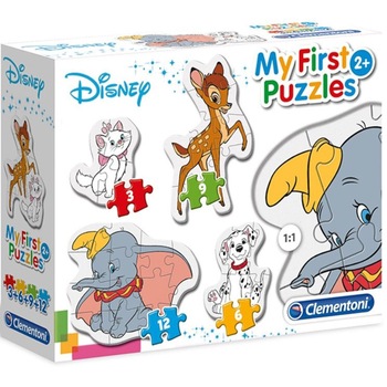 Puzzle Clementoni - My First Puzzles - Disney, 3/6/9/12 piese (62365) Puzzle Clementoni - My First Puzzles - Disney, 3/6/9/12 piese (62365)