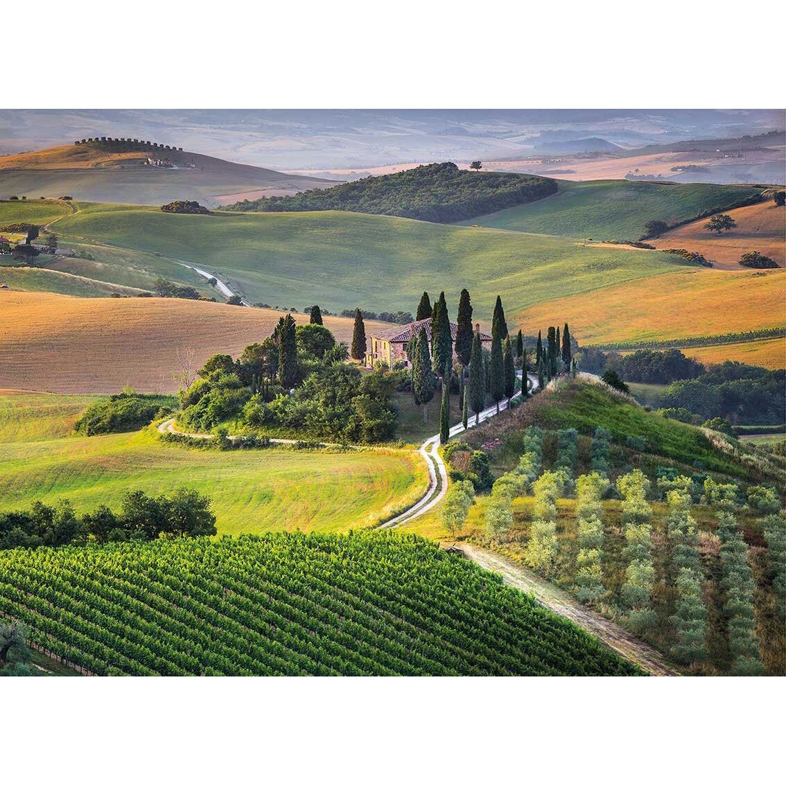 Puzzle Clementoni - Tuscany, Italy, 1.000 piese (62429)