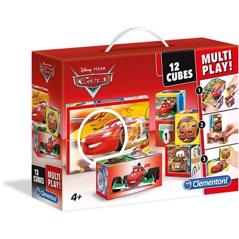 Puzzle cuburi Clementoni - Cars, 12 piese (65272) Puzzle cuburi Clementoni - Cars, 12 piese (65272)