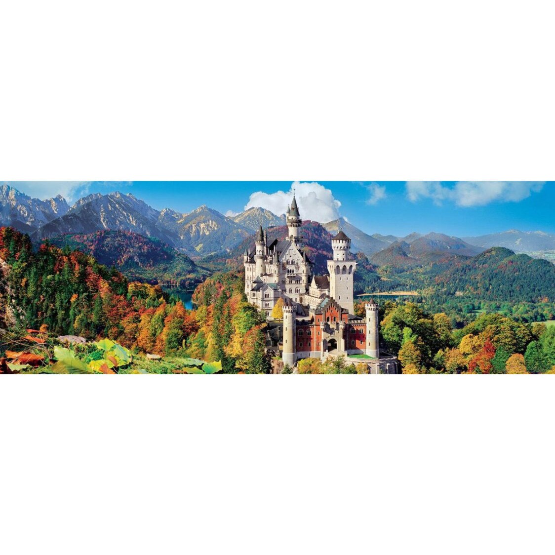 Puzzle panoramic Clementoni - Neuschwanstein, Germany, 1.000 piese (62416)
