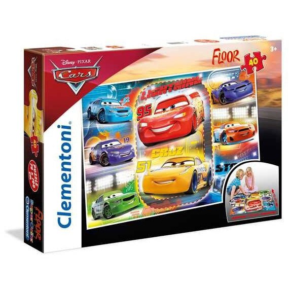 Puzzle de podea Clementoni - Cars, 40 piese (62377)