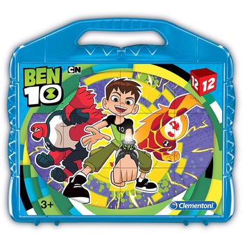 Puzzle cuburi Clementoni - Ben 10, 12 piese (65269) Puzzle cuburi Clementoni - Ben 10, 12 piese (65269)