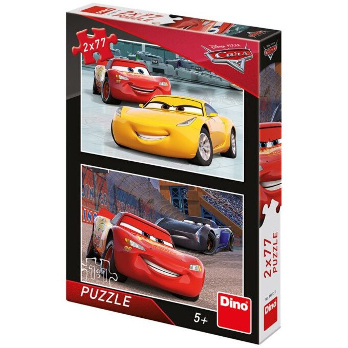Puzzle Dino - Cars, 2x77 piese (62905)
