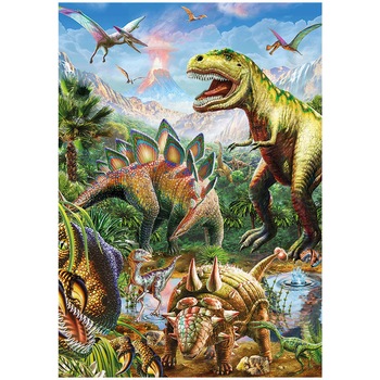 Puzzle fosforescent Dino - Dinosaurs, 100 piese (62911) Puzzle fosforescent Dino - Dinosaurs, 100 piese (62911)