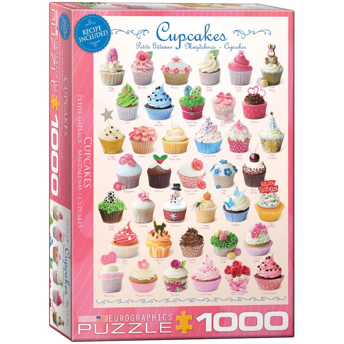 Puzzle Eurographics - Cupcakes, 1.000 piese (62238)