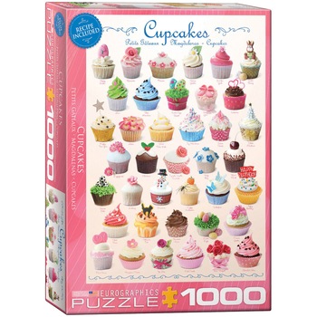 Puzzle Eurographics - Cupcakes, 1.000 piese (62238) Puzzle Eurographics - Cupcakes, 1.000 piese (62238)