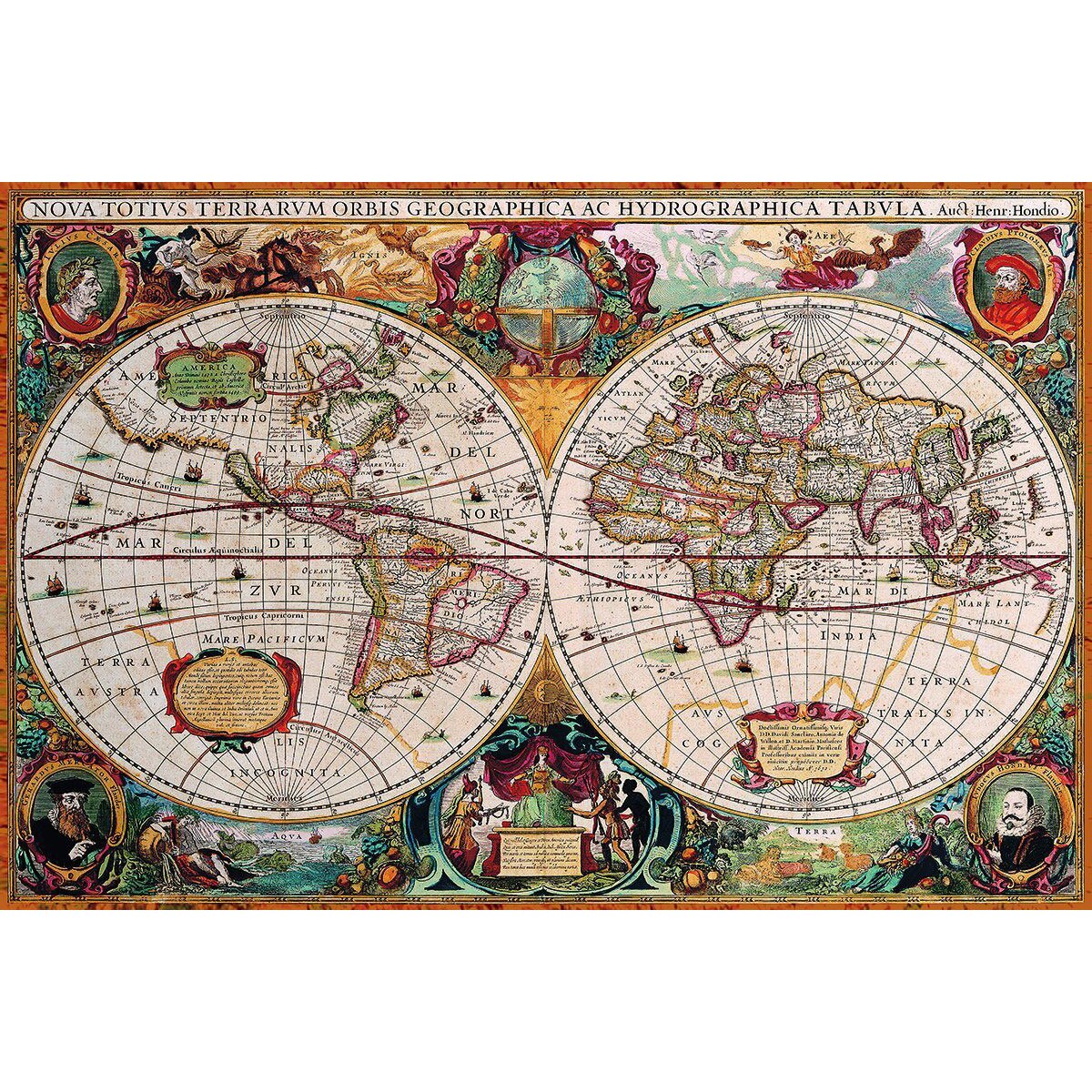 Puzzle Eurographics - Antique World Map, 2.000 piese (56055)