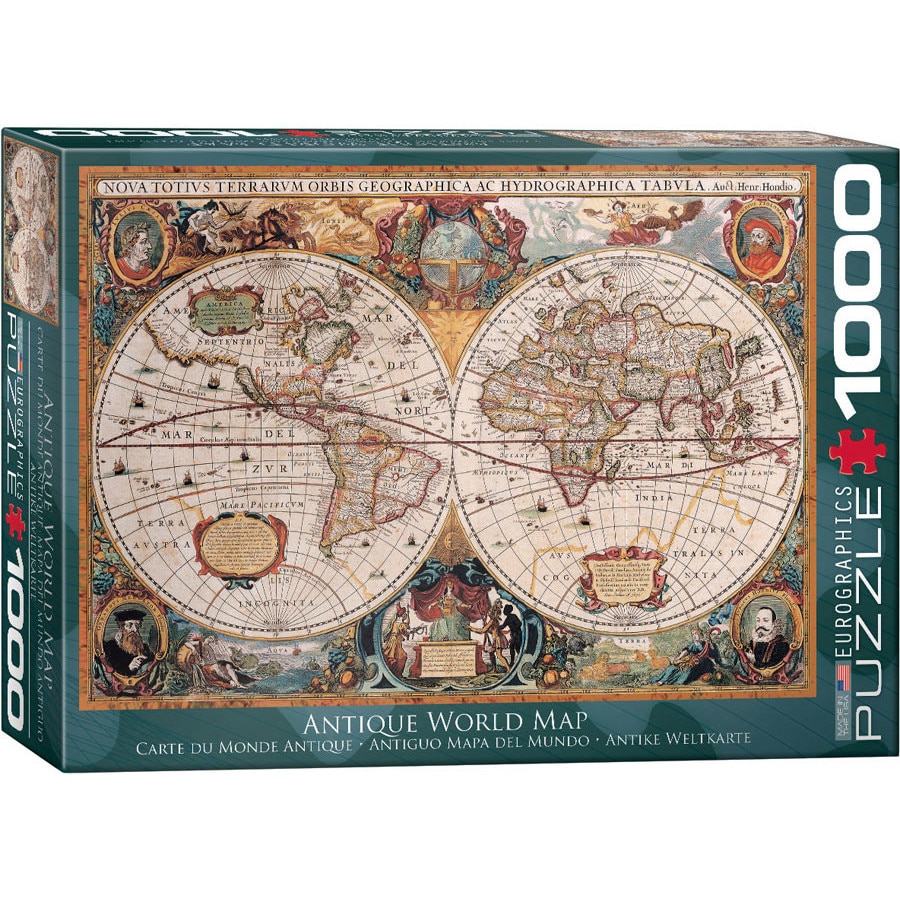 Puzzle Eurographics - Antique World Map, 1.000 piese (62190)
