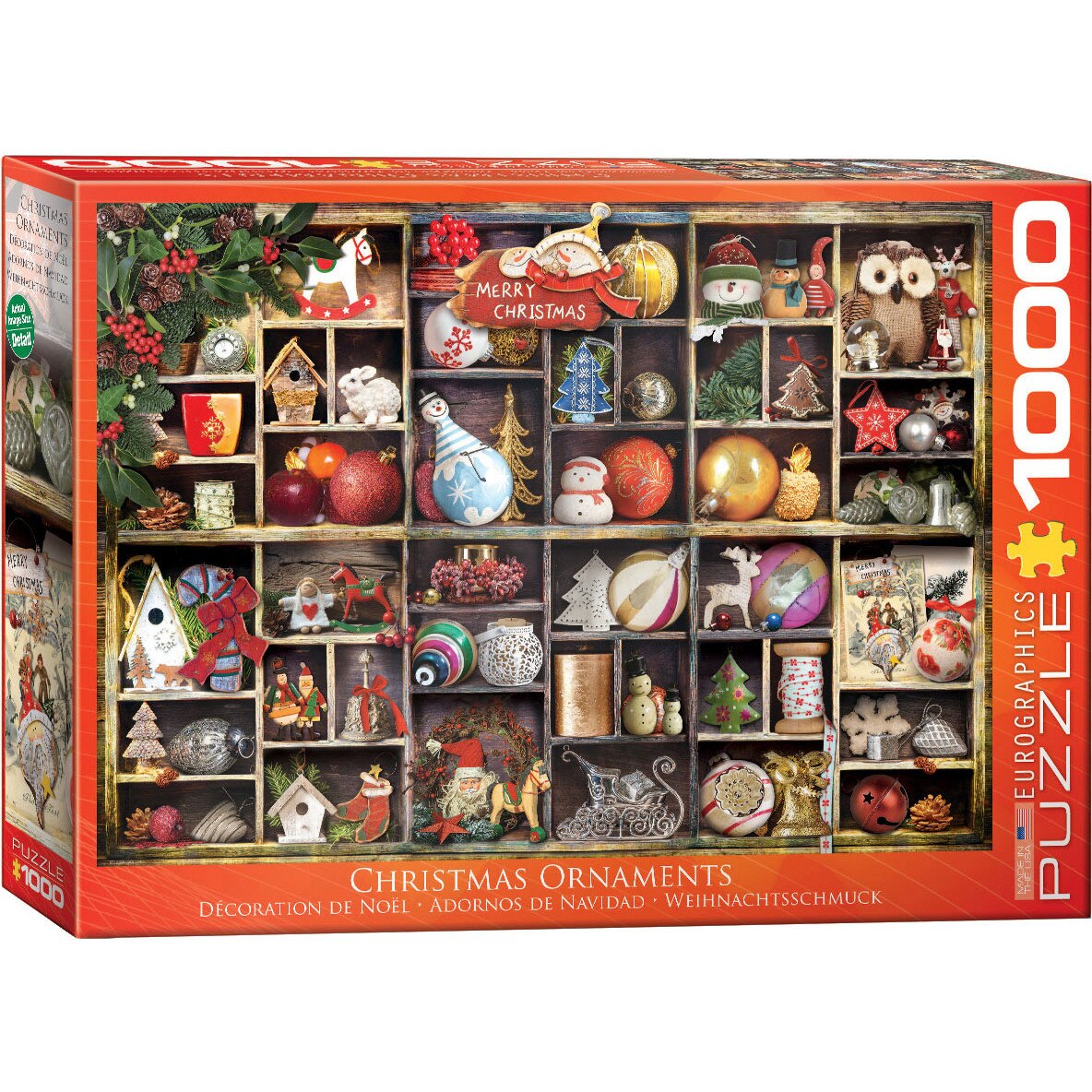 Puzzle Eurographics - Christmas Ornaments, 1.000 piese (62260)