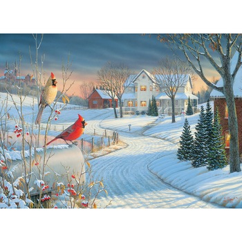 Puzzle Eurographics - Country Cardinals by Sam Timm, 1.000 piese (58572) Puzzle Eurographics - Country Cardinals by Sam Timm, 1.000 piese (58572)