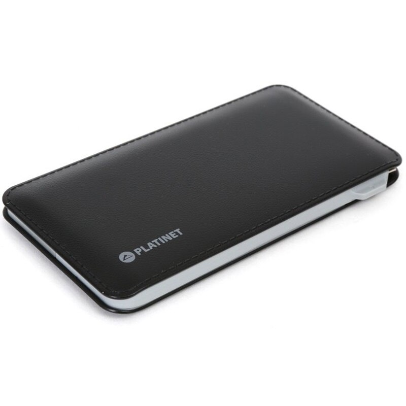 Acumulator extern Platinet Power Bank Leather, 6000 mAh, Black