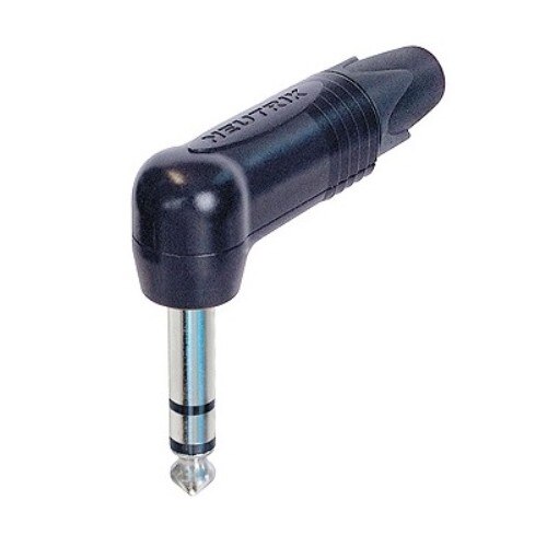 Conector Jack cu 3 Poli 6.3 mm la 90º Neutrik NP3RX-BAG