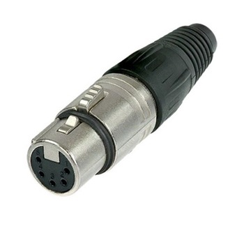 Conector XLR 5 Poli Mama Pe Cablu Neutrik NC5FX Conector XLR 5 Poli Mama Pe Cablu Neutrik NC5FX
