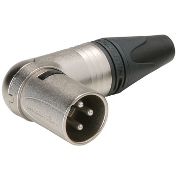 Conector XLR Tata cu 3 Poli la 90° Neutrik NC3MRX Conector XLR Tata cu 3 Poli la 90° Neutrik NC3MRX