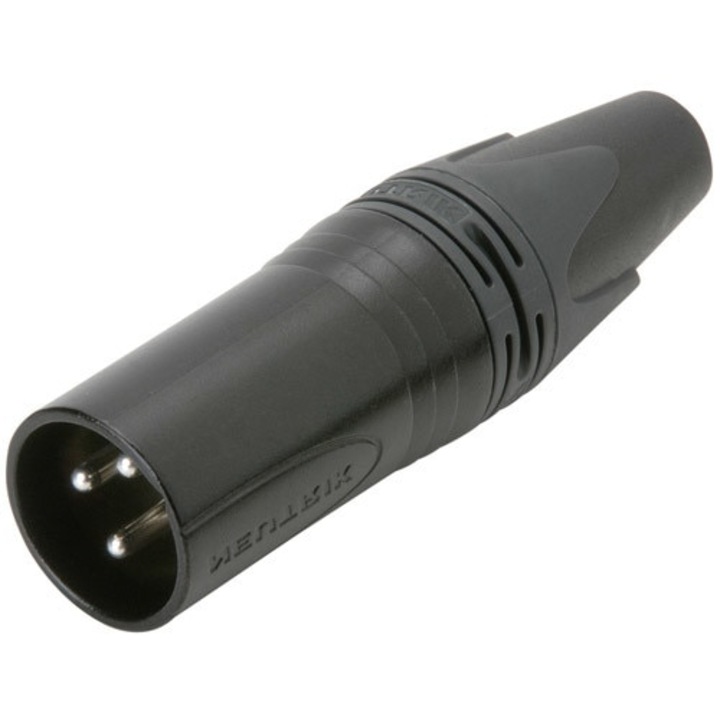 Conector XLR Tata cu 3 Poli Neutrik NC3MXX-BAG