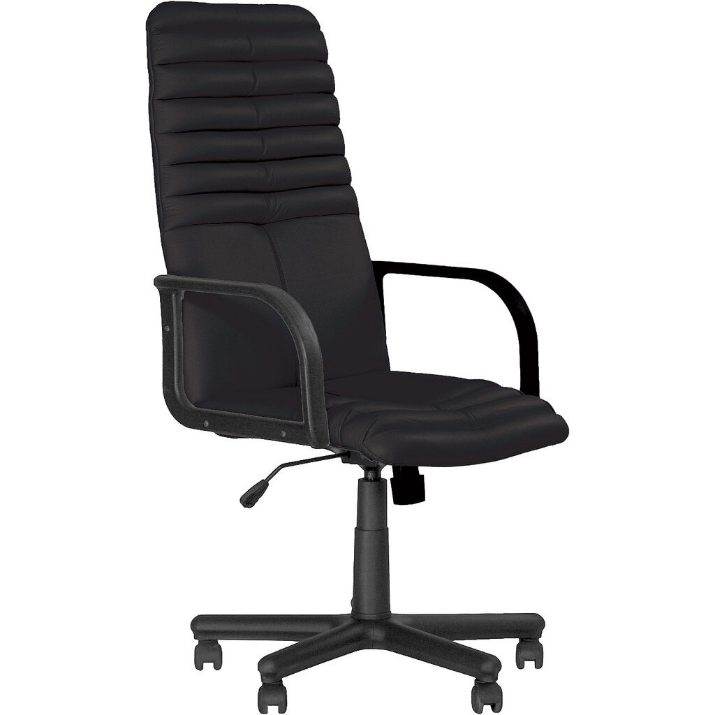 Scaun directorial GALAXY, Negru piele ecologica