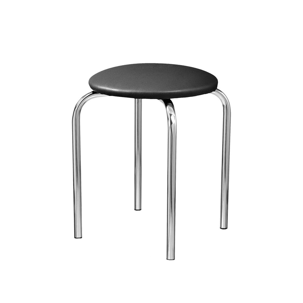 Scaun bucatarie CHICO, Negru piele ecologica