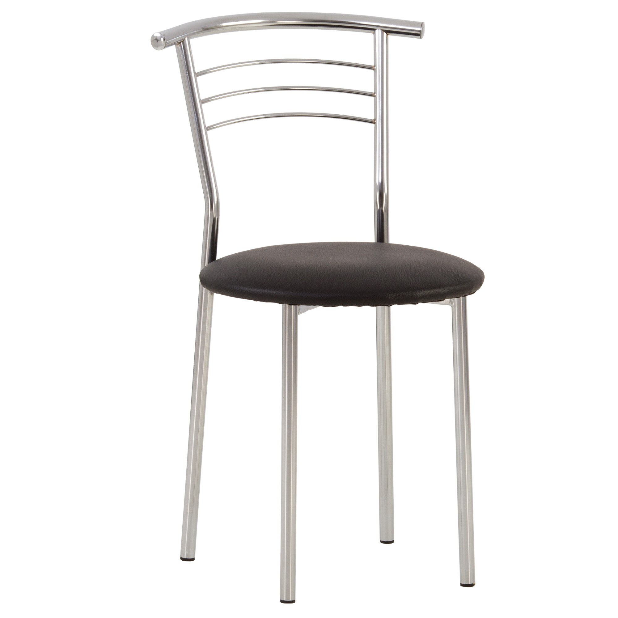 Scaun bucatarie MARCO, Piele ecologica, Negru