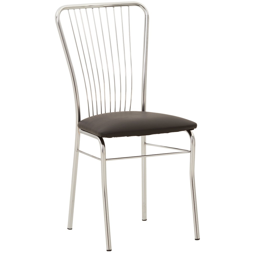 Scaun bucatarie NERON, Negru piele ecologica