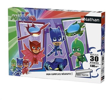 Puzzle Nathan - PJ Masks, 30 piese (62476) Puzzle Nathan - PJ Masks, 30 piese (62476)
