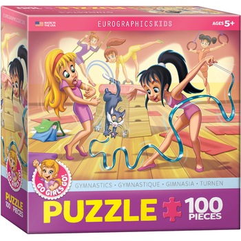 Puzzle Eurographics - Go Girls Go! Gymnastics, 100 piese (62201) Puzzle Eurographics - Go Girls Go! Gymnastics, 100 piese (62201)