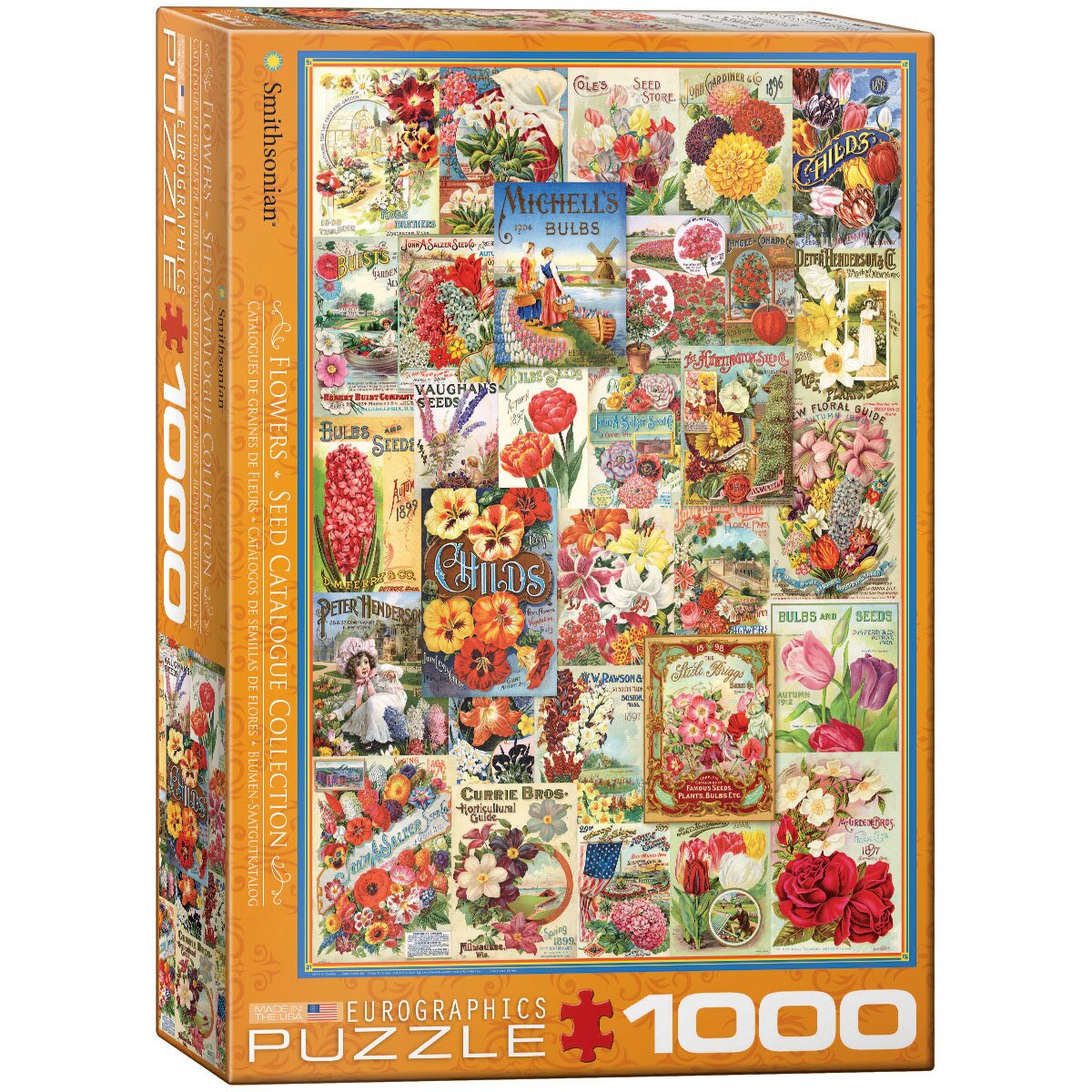 Puzzle Eurographics - Flowers Seed Catalogue, 1.000 piese (62183)