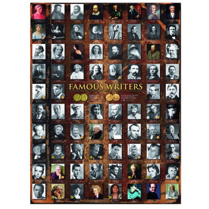 Puzzle Eurographics - Famous Writers, 1.000 piese (2222)