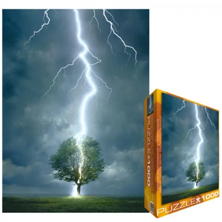 EuroGraphics 1000 db-os puzzle - Lightning Striking Tree (6000-4570)