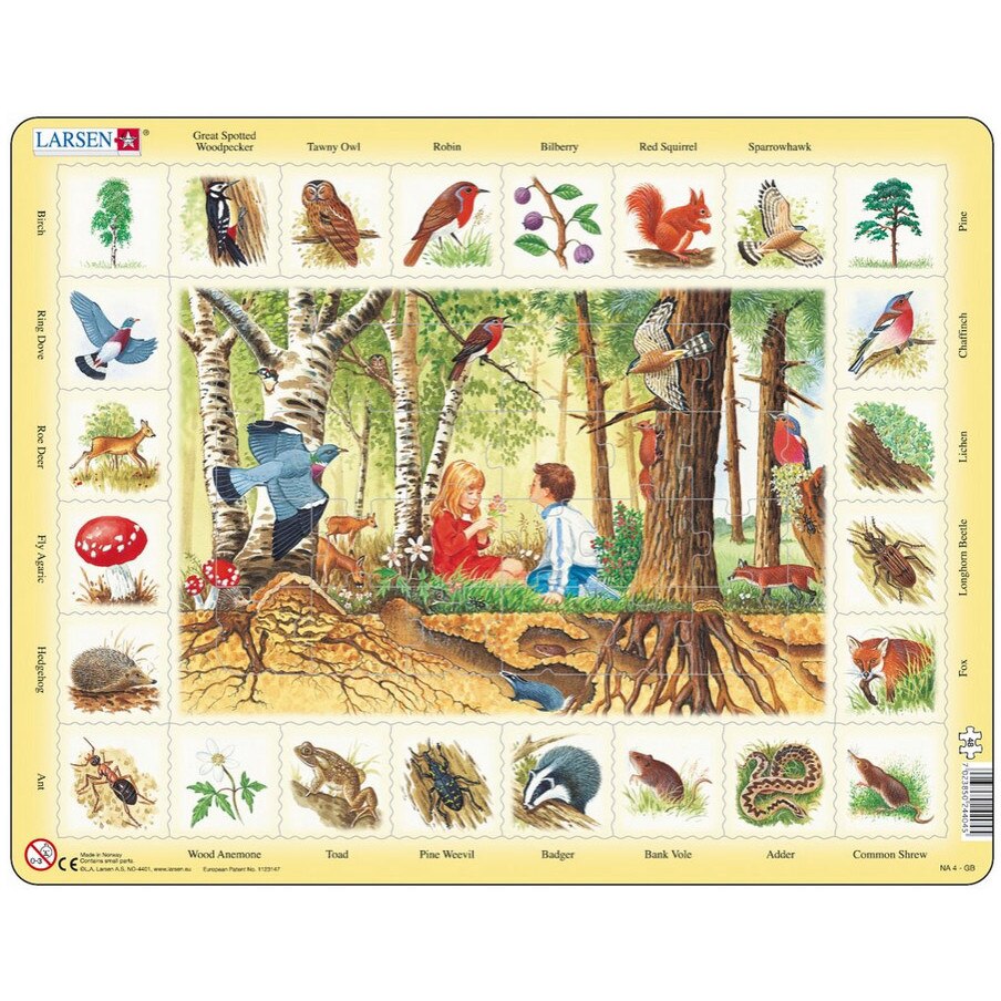 Puzzle Larsen - Im Wald (auf Englisch), 48 piese (48755)
