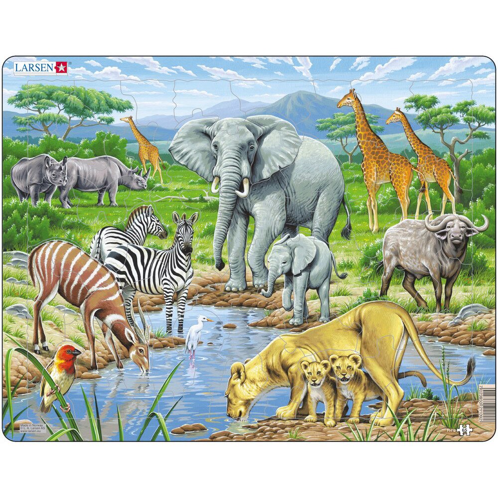 Puzzle Larsen - African Savannah, 65 piese (48412)