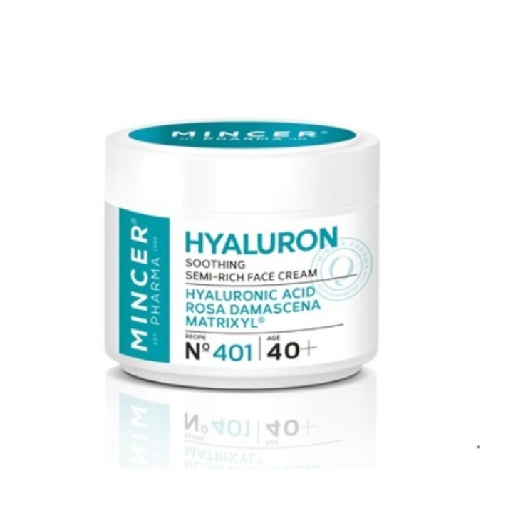 Mincer Hyaluron bőrkisimító és bőrfiatalító arckrém 40+ 50ml