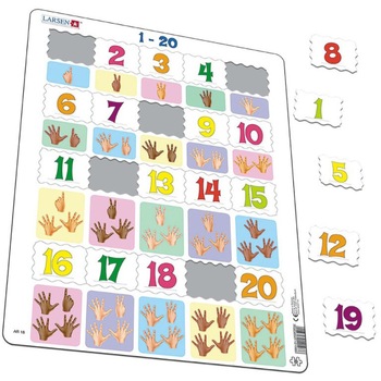Puzzle Larsen - 1-20, 20 piese (59481) Puzzle Larsen - 1-20, 20 piese (59481)