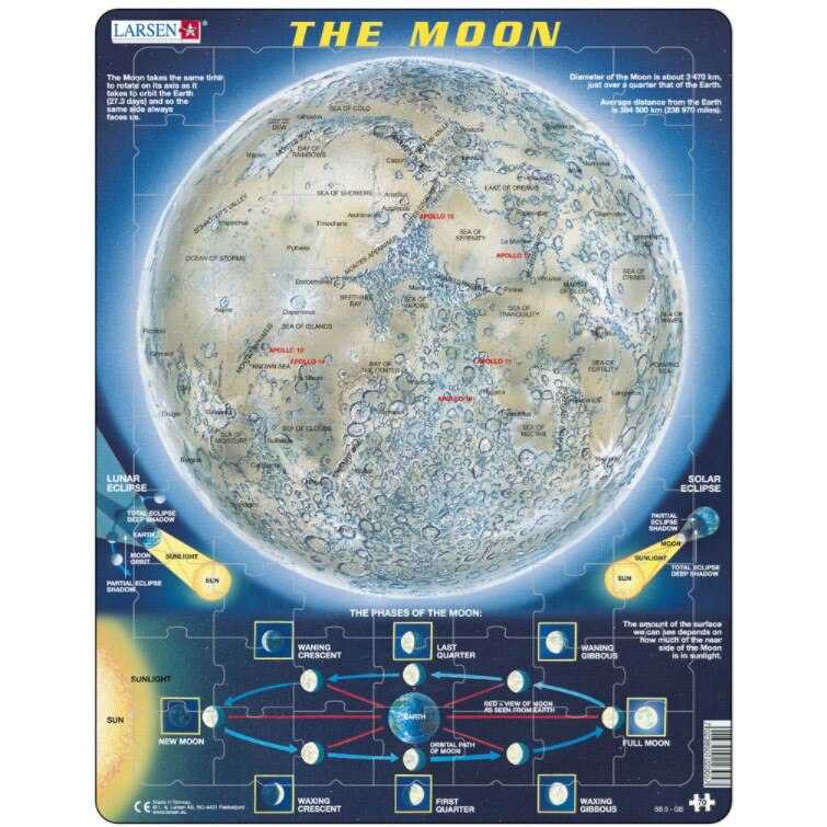 Puzzle Larsen - The Moon, 70 piese (59576)
