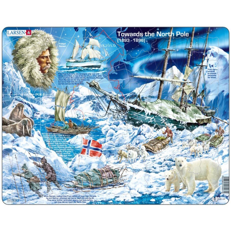 Puzzle Larsen - Towards the North Pole, 65 piese (59553)