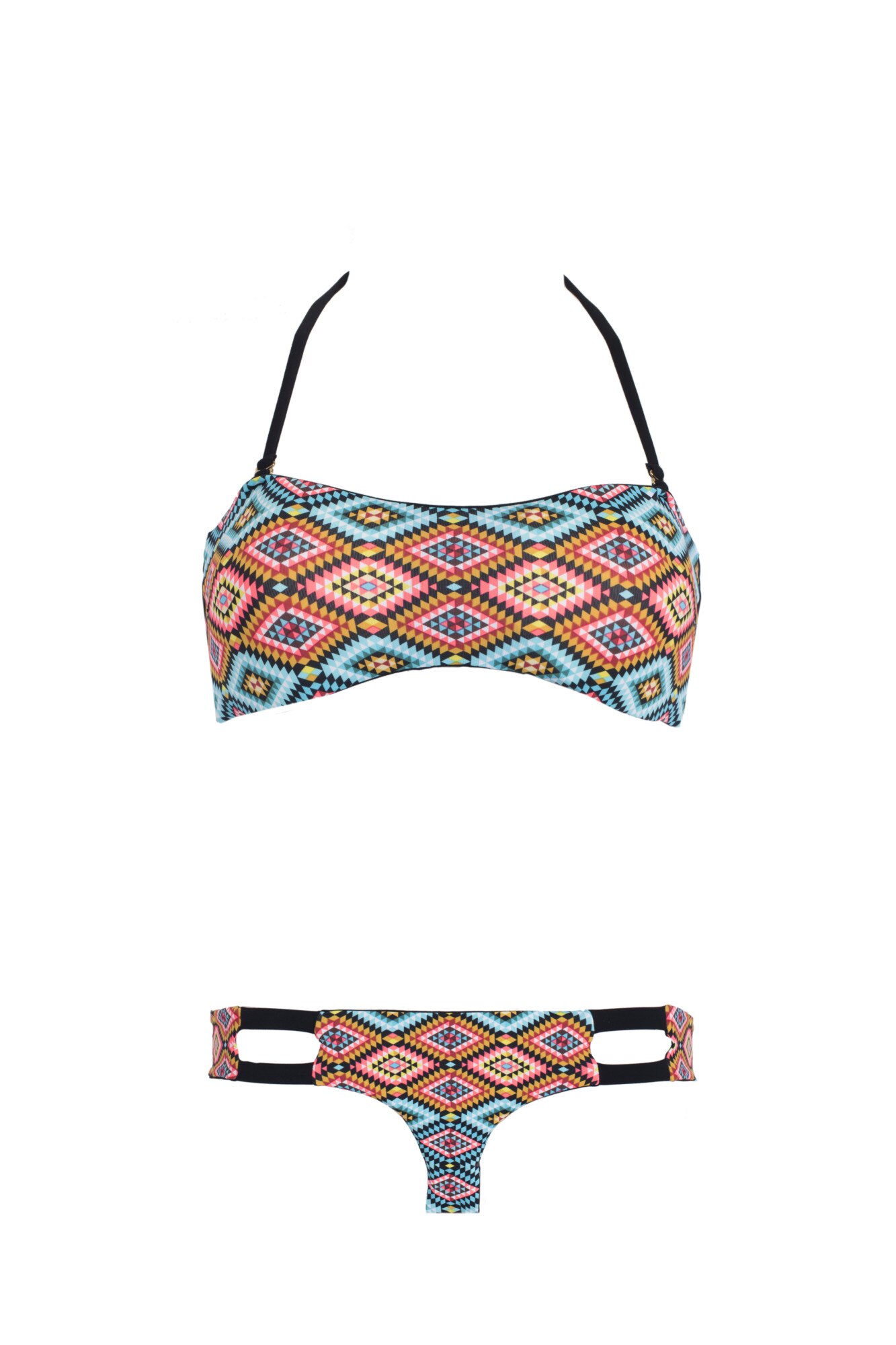Sutien dama, KHONGBOONSWIMWEAR, Mosell, Multicolor, marimea L INTL